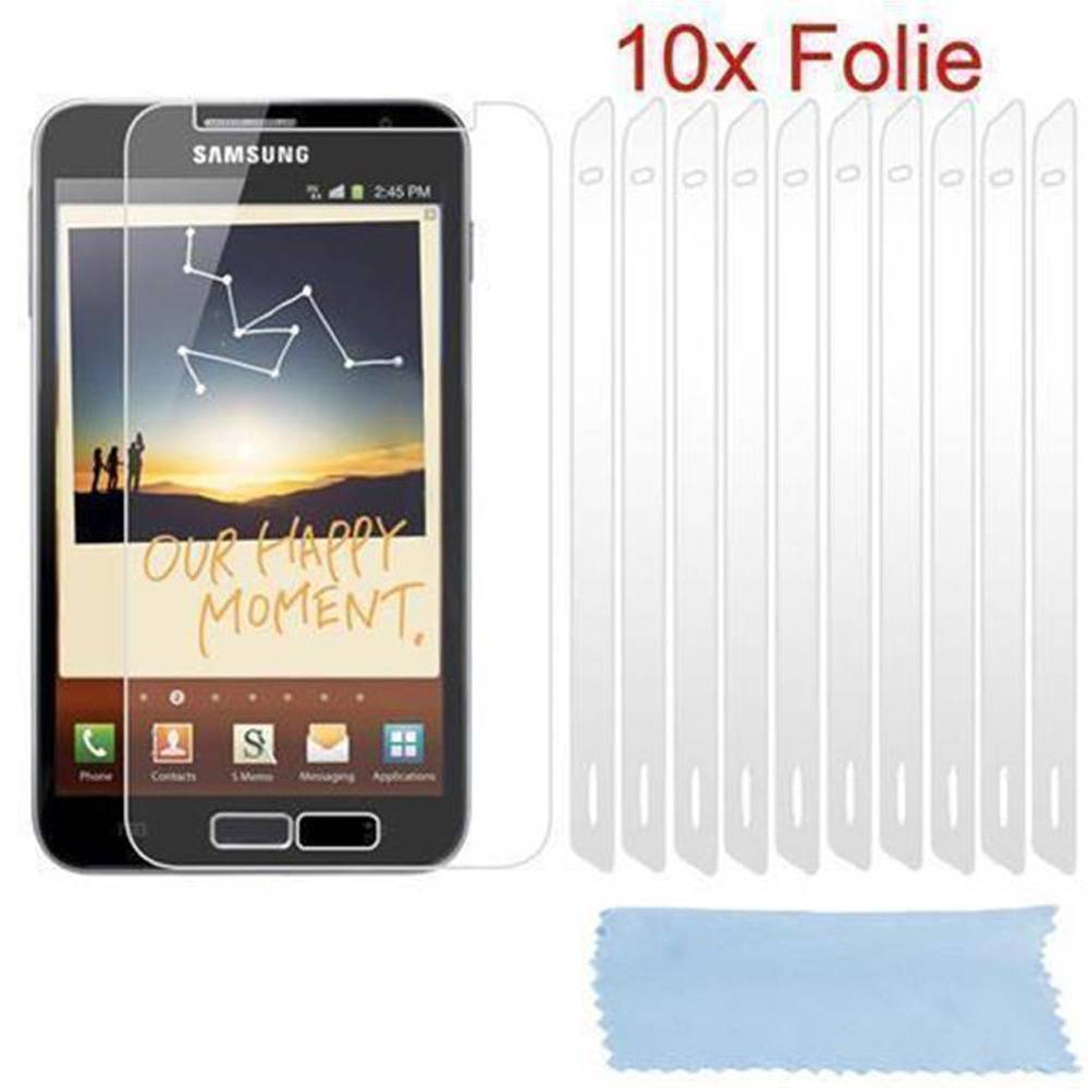 Cadorabo 10x Schutzfolie für Samsung Galxy NOTE 3 Display-Schutzfolien in Weiß hochtransparent