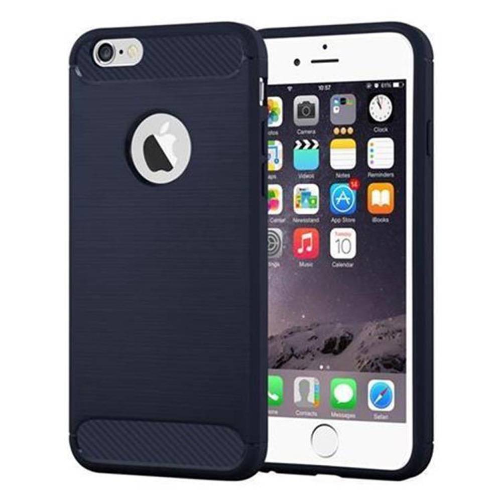 Cadorabo Hülle für Apple iPhone 6 PLUS / 6S PLUS in Blau Schutzhülle TPU Case Cover Etui Handyhülle