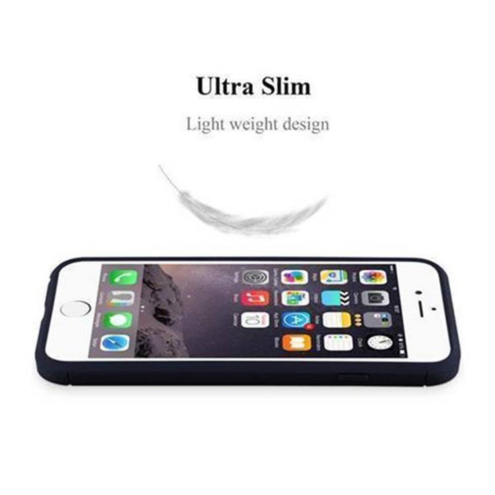 Cadorabo Hülle für Apple iPhone 6 PLUS / 6S PLUS in Blau Schutzhülle TPU Case Cover Etui Handyhülle
