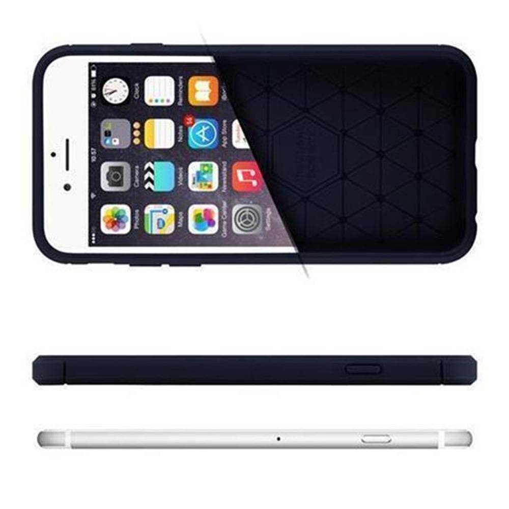 Cadorabo Hülle für Apple iPhone 6 PLUS / 6S PLUS in Blau Schutzhülle TPU Case Cover Etui Handyhülle