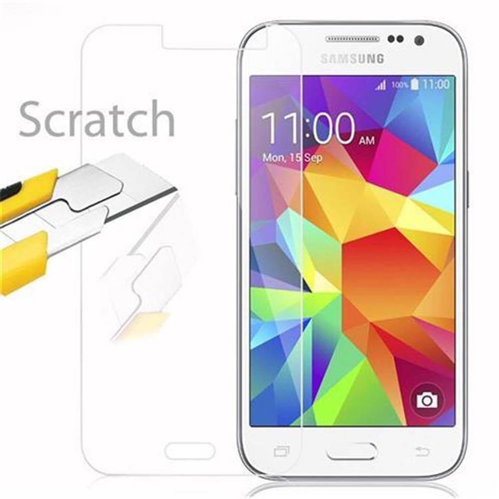 Cadorabo Panzer Folie für Samsung Galaxy CORE PRIME Schutzfolie in Transparent Gehärtetes Tempered Display-Schutzglas