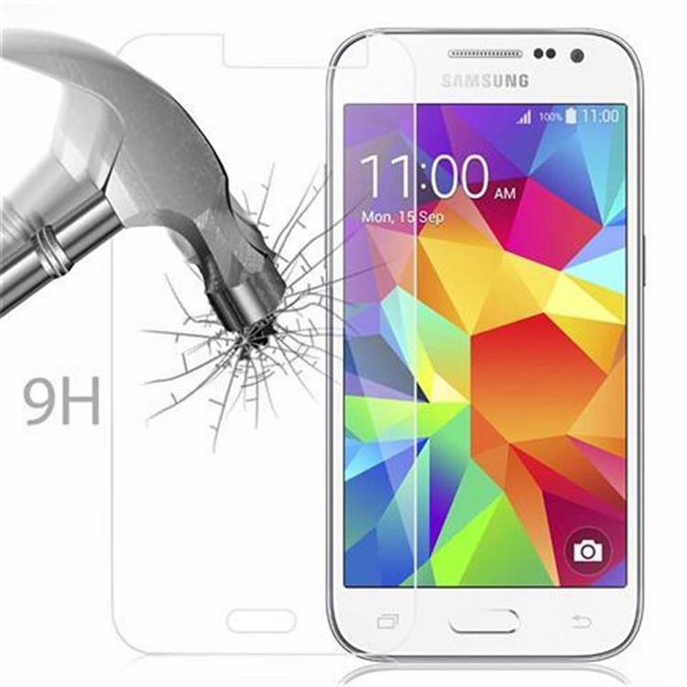 Cadorabo Panzer Folie für Samsung Galaxy CORE PRIME Schutzfolie in Transparent Gehärtetes Tempered Display-Schutzglas