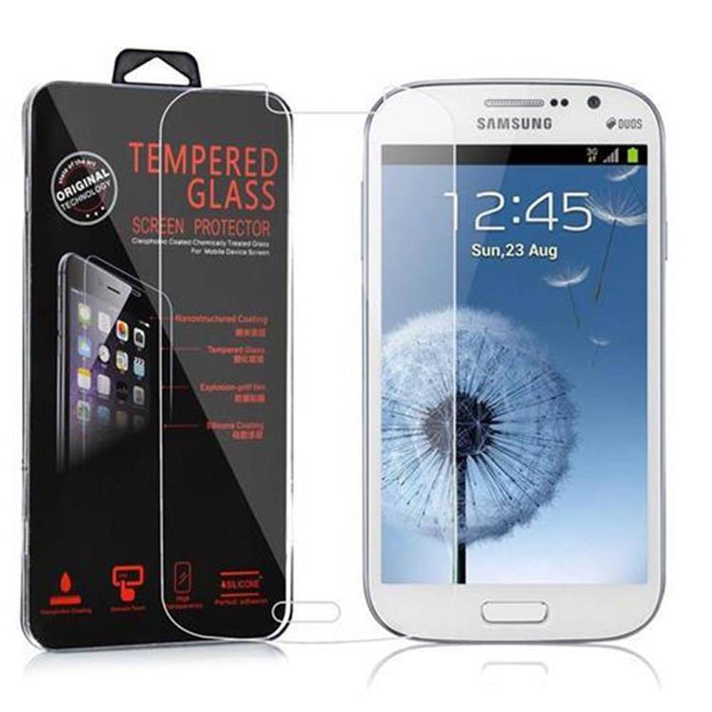 Cadorabo Panzer Folie für Samsung Galaxy GRAND DUOS / GRAND NEO Schutzfolie in Transparent Gehärtetes Tempered