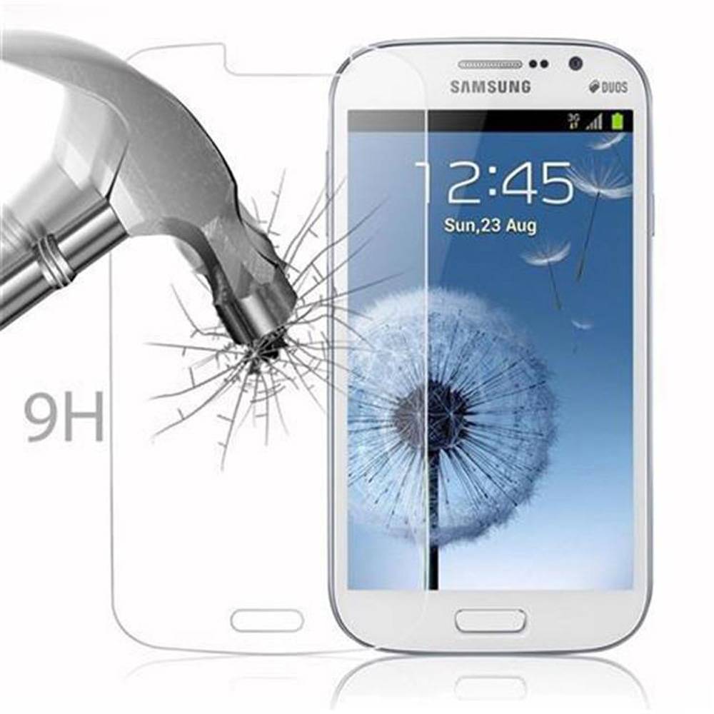 Cadorabo Panzer Folie für Samsung Galaxy GRAND DUOS / GRAND NEO Schutzfolie in Transparent Gehärtetes Tempered