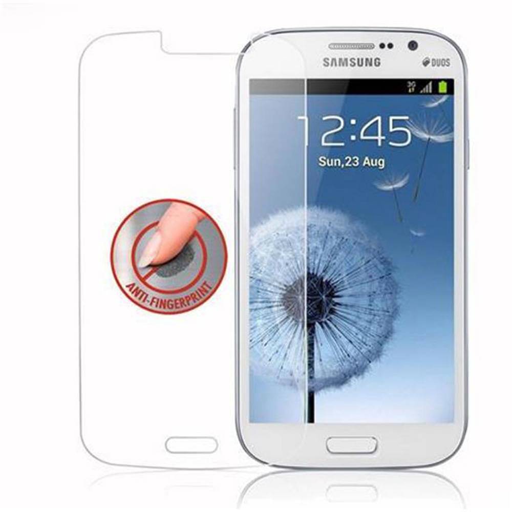 Cadorabo Panzer Folie für Samsung Galaxy GRAND DUOS / GRAND NEO Schutzfolie in Transparent Gehärtetes Tempered