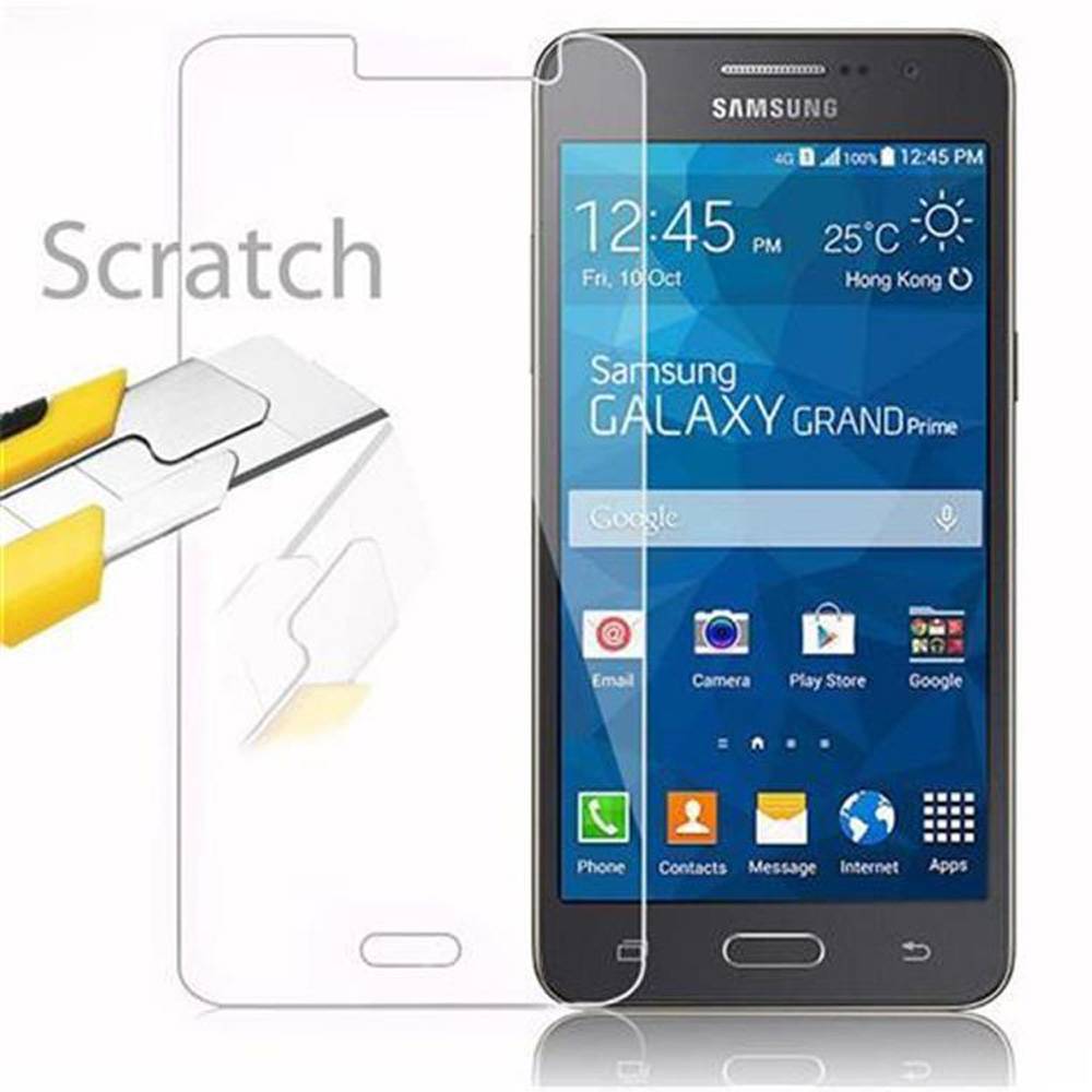 Cadorabo Panzer Folie für Samsung Galaxy GRAND PRIME Schutzfolie in Transparent Gehärtetes Tempered Display-Schutzglas