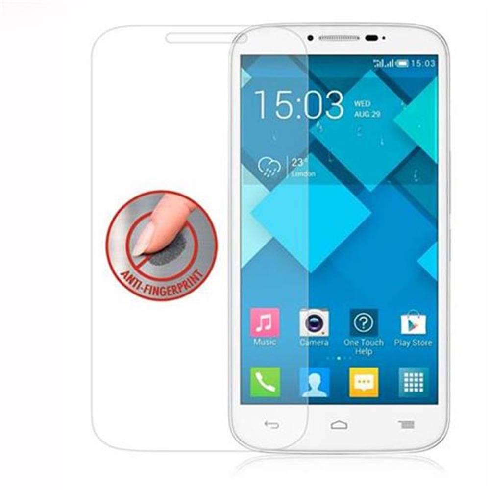Cadorabo Panzer Folie für Alcatel ONE Touch POP C9 Schutzfolie in Transparent Gehärtetes Tempered Display-Schutzglas