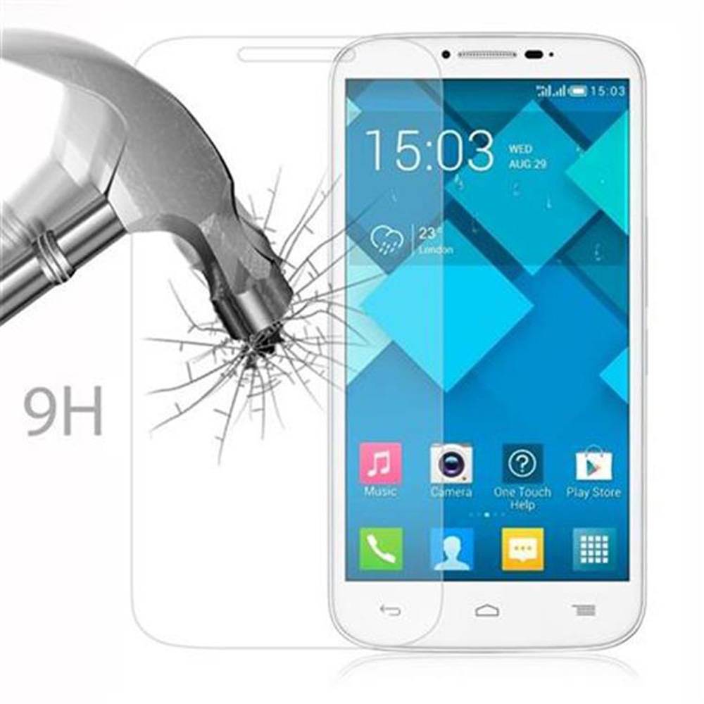 Cadorabo Panzer Folie für Alcatel ONE Touch POP C9 Schutzfolie in Transparent Gehärtetes Tempered Display-Schutzglas