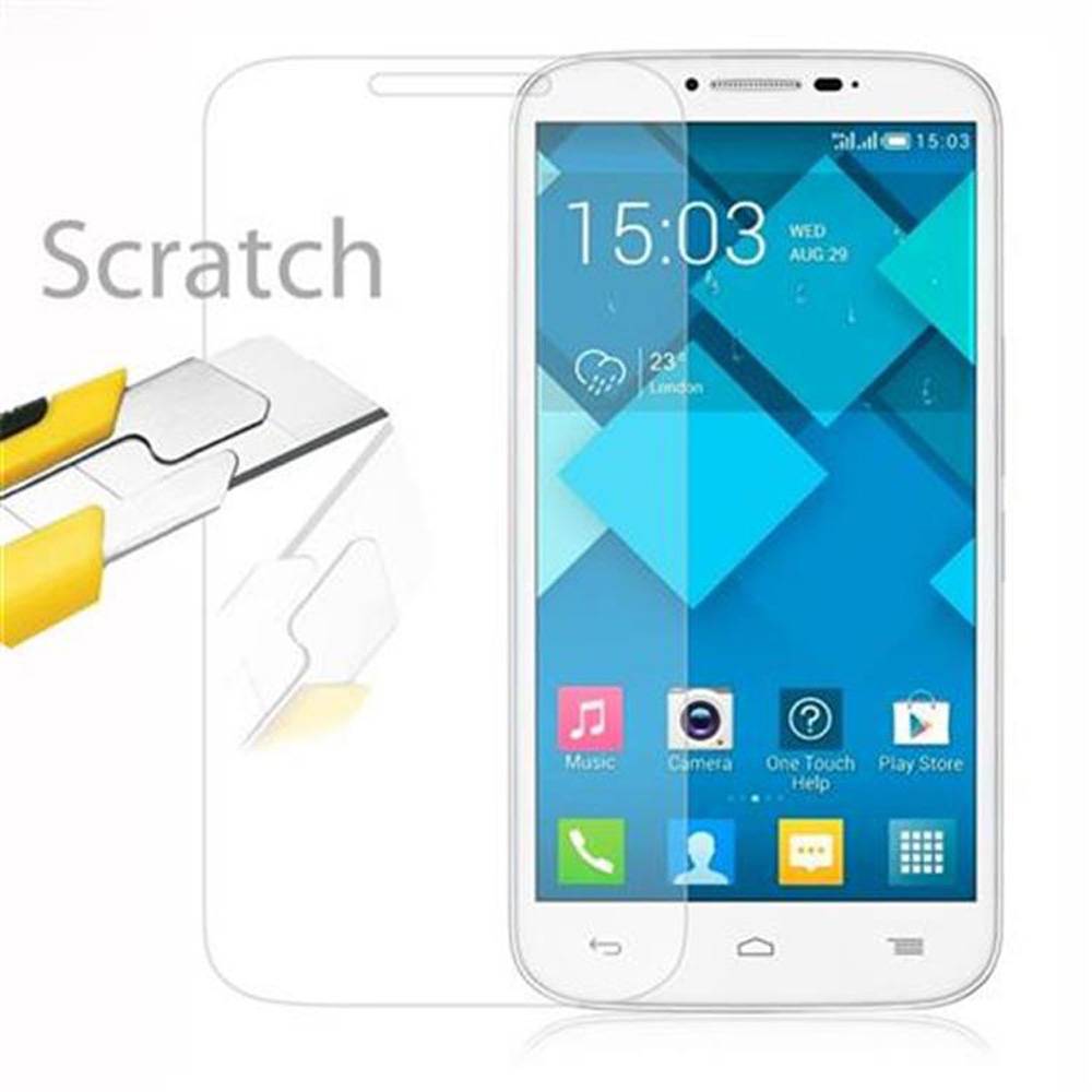 Cadorabo Panzer Folie für Alcatel ONE Touch POP C9 Schutzfolie in Transparent Gehärtetes Tempered Display-Schutzglas