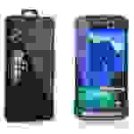Cadorabo Panzer Folie für Samsung Galaxy S5 Active Schutzfolie in Transparent Gehärtetes Tempered Display-Schutzglas