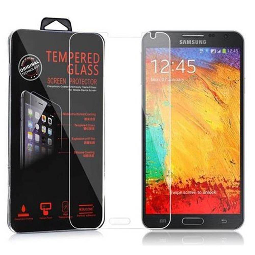 Cadorabo Panzer Folie für Samsung Galaxy NOTE 3 NEO Schutzfolie in Transparent Gehärtetes Tempered Display-Schutzglas