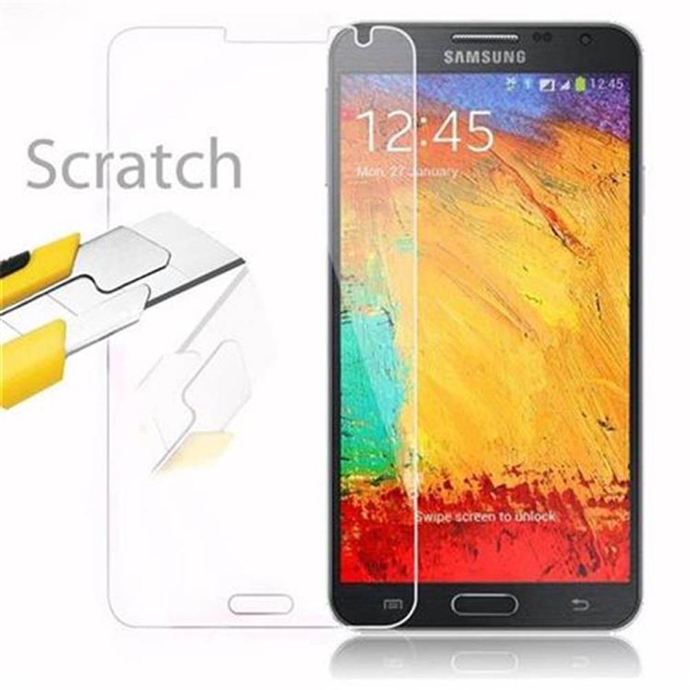 Cadorabo Panzer Folie für Samsung Galaxy NOTE 3 NEO Schutzfolie in Transparent Gehärtetes Tempered Display-Schutzglas