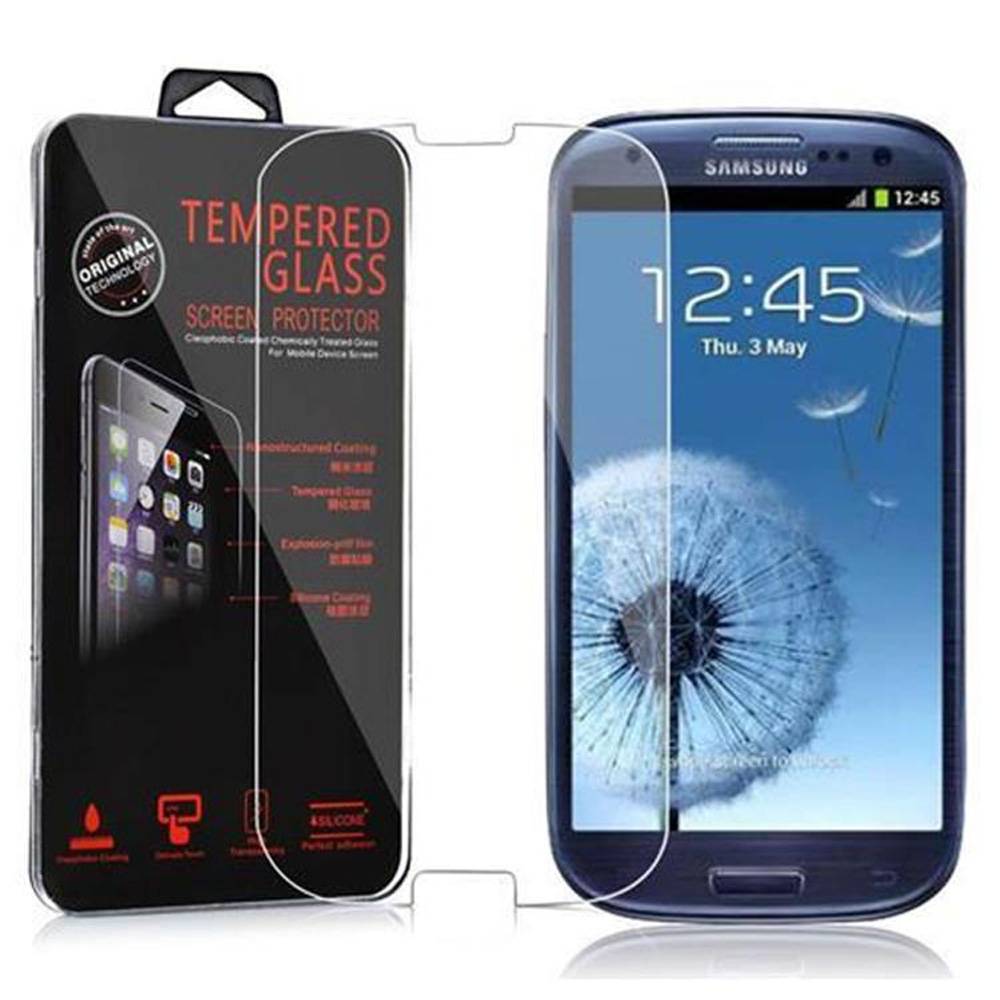 Cadorabo Panzer Folie für Samsung Galaxy S3 / S3 NEO Schutzfolie in Transparent Gehärtetes Tempered Display-Schutzglas