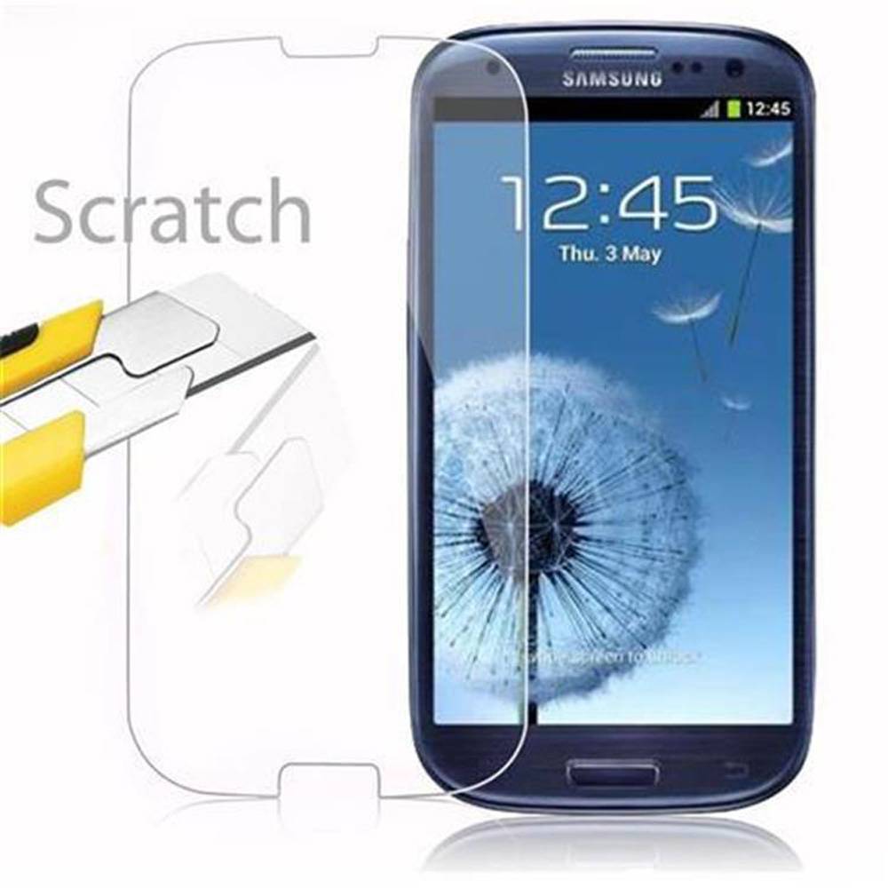 Cadorabo Panzer Folie für Samsung Galaxy S3 / S3 NEO Schutzfolie in Transparent Gehärtetes Tempered Display-Schutzglas