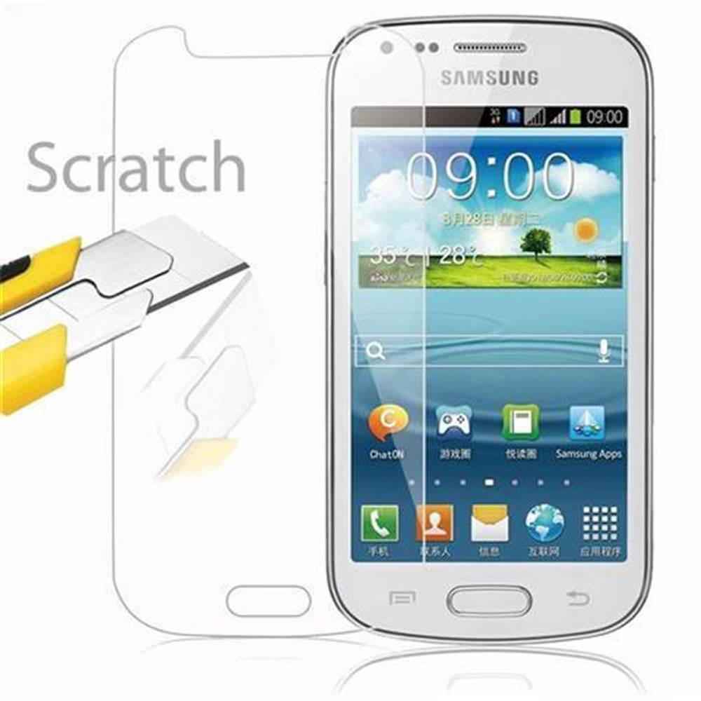 Cadorabo Panzer Folie für Samsung Galaxy TREND DUOS Schutzfolie in Transparent Gehärtetes Tempered Display-Schutzglas