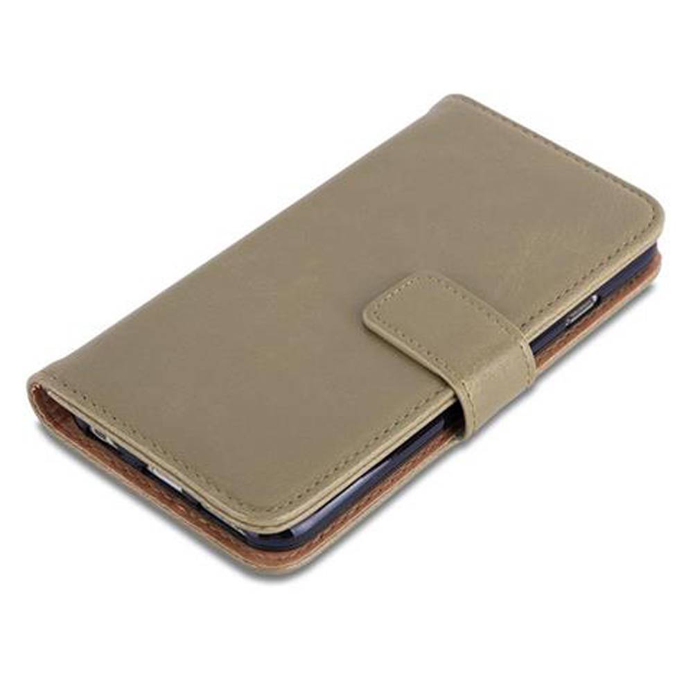 Cadorabo Hülle für Apple iPhone 6 / 6S Schutzhülle in Braun Handyhülle Book Tasche Case Etui Luxury