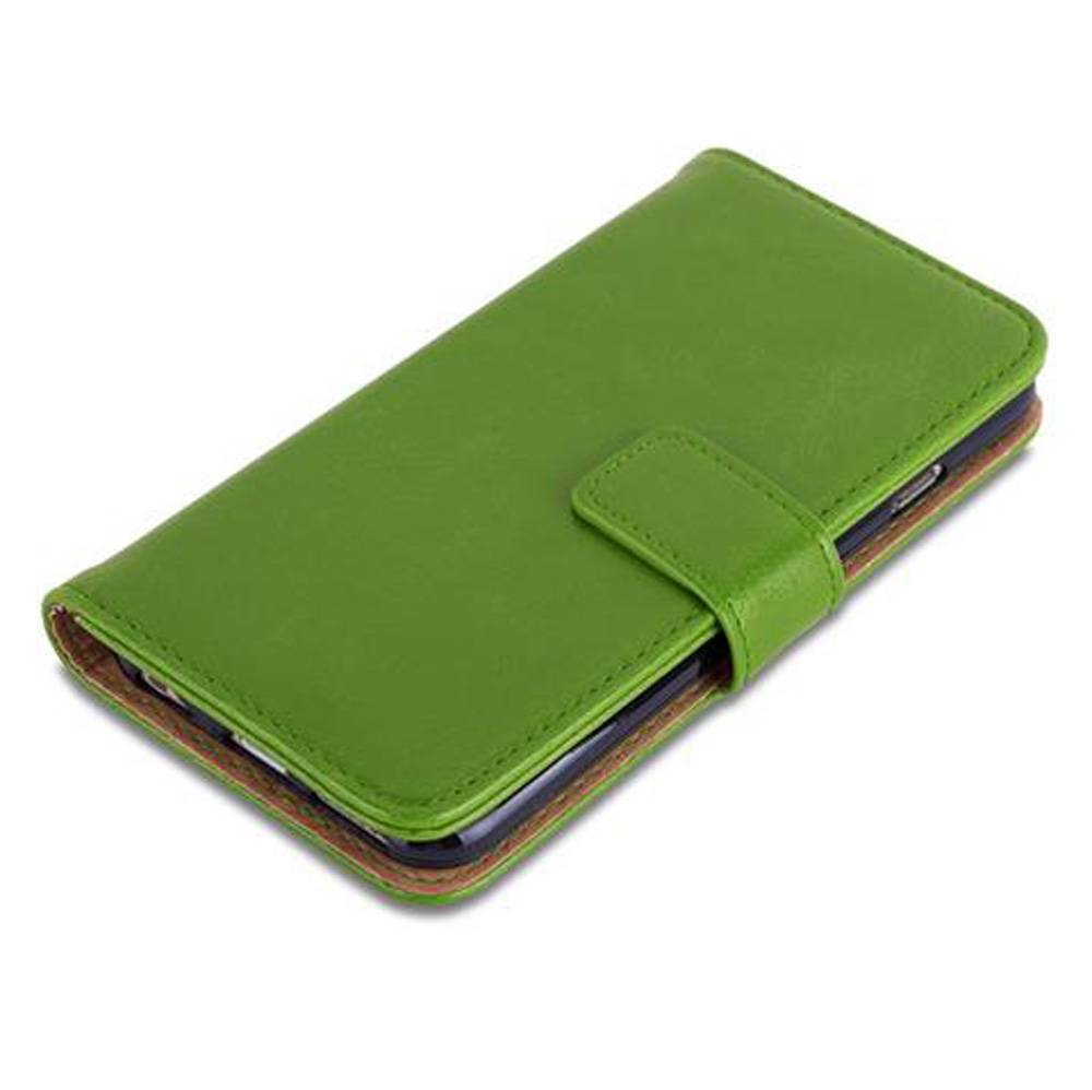 Cadorabo Hülle für Apple iPhone 6 / 6S Schutzhülle in Grün Handyhülle Book Tasche Case Etui Luxury