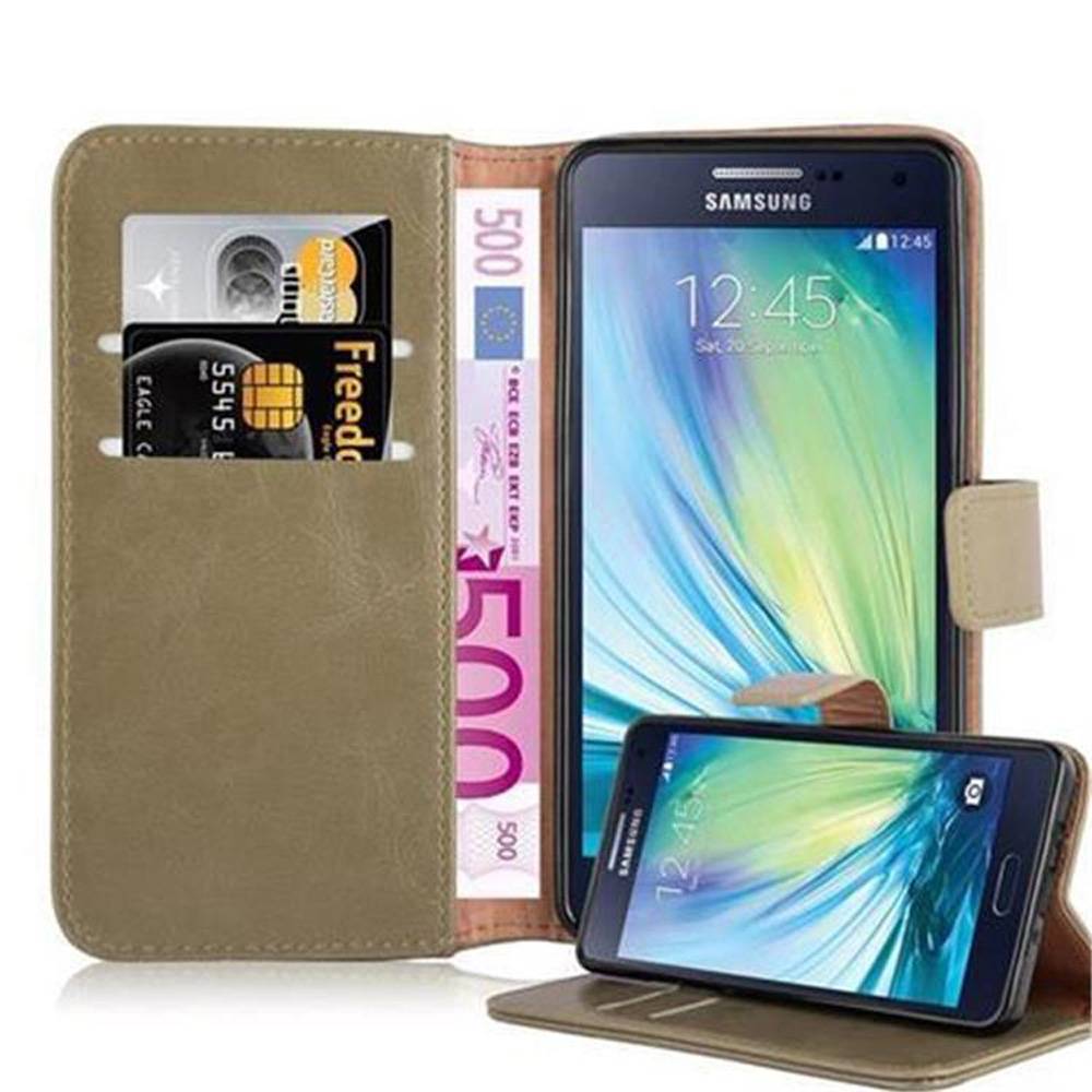 Cadorabo Hülle für Samsung Galaxy A5 2015 Schutzhülle in Braun Handyhülle Book Tasche Case Etui Luxury