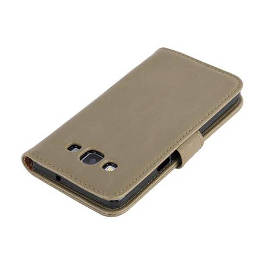 Cadorabo Hülle für Samsung Galaxy A5 2015 Schutzhülle in Braun Handyhülle Book Tasche Case Etui Luxury