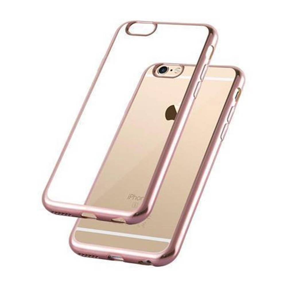 Cadorabo Hülle für Apple iPhone 6 / 6S Etui in Rosa Schutzhülle Handyhülle TPU Silikon Cover Case