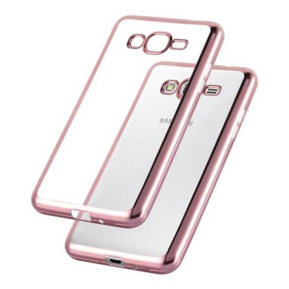 Cadorabo Hülle für Samsung Galaxy GRAND PRIME Etui in Rosa Schutzhülle Handyhülle TPU Silikon Cover Case