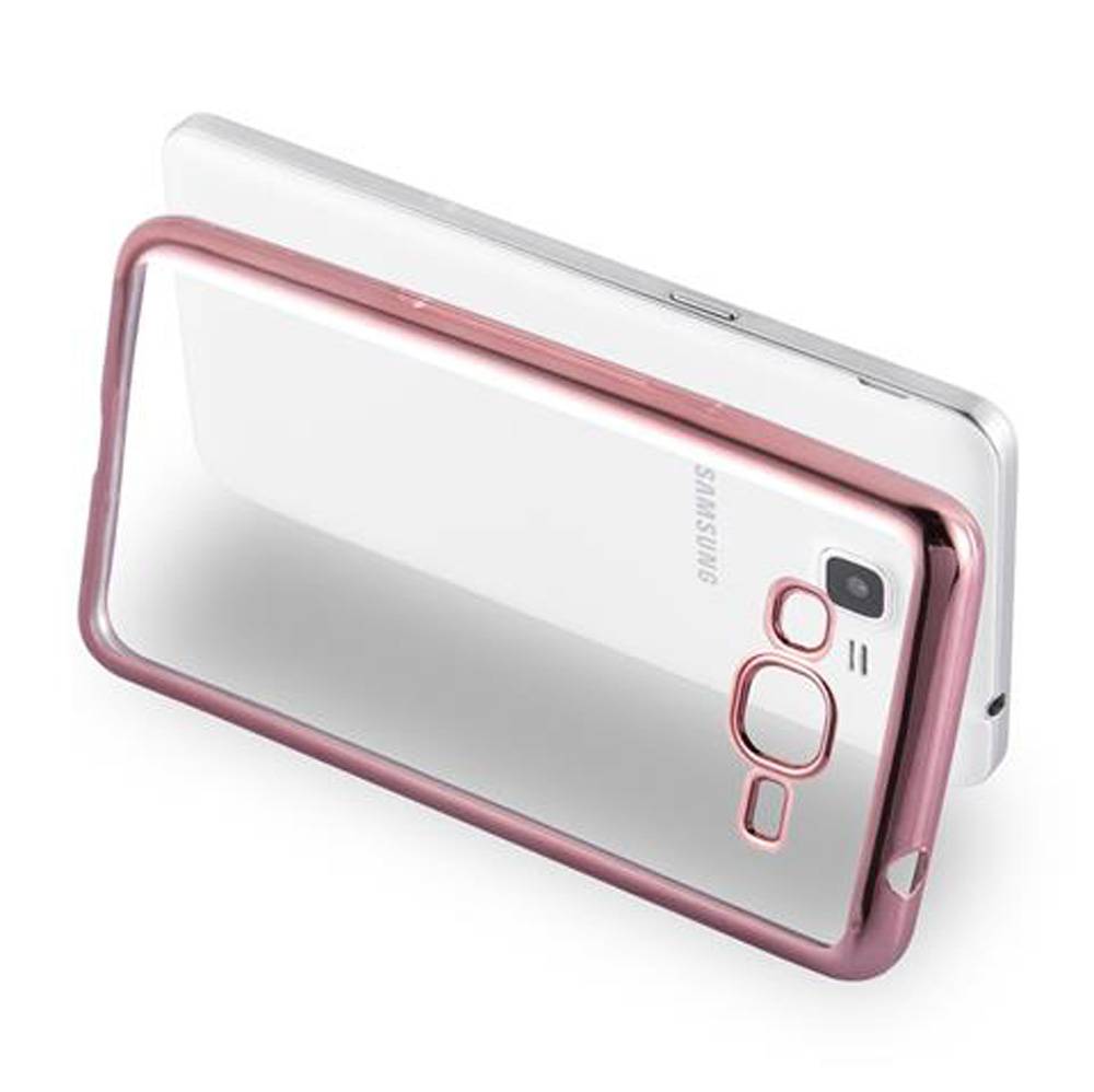 Cadorabo Hülle für Samsung Galaxy GRAND PRIME Etui in Rosa Schutzhülle Handyhülle TPU Silikon Cover Case