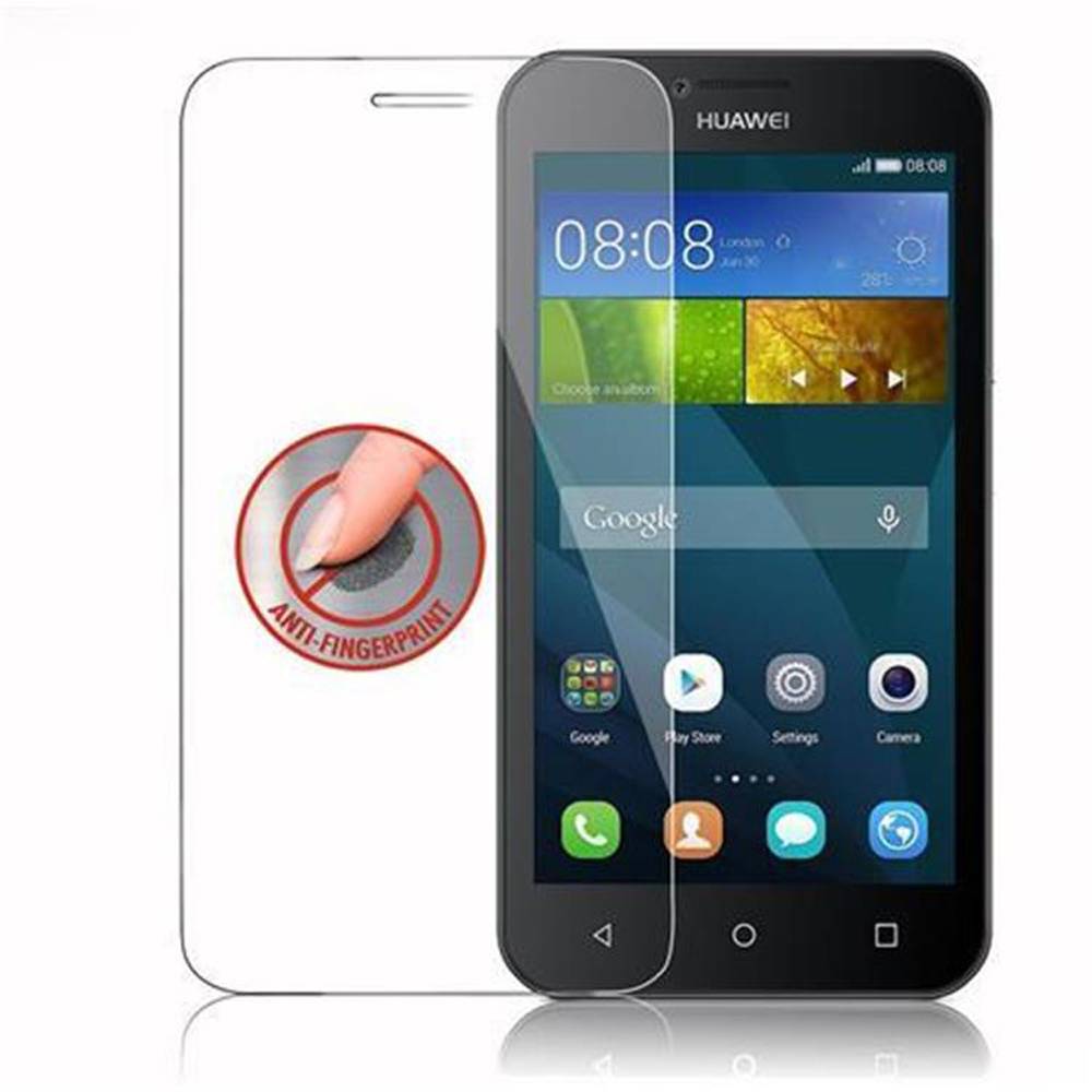 Cadorabo Panzer Folie für Huawei Ascend Y5 / Y5C / Y541 / Y540 / Y520 Schutzfolie in Transparent Gehärtetes Tempered