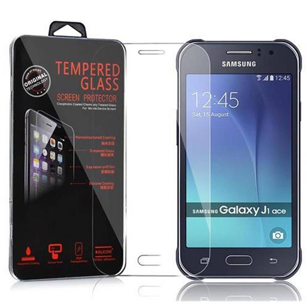 Cadorabo Panzer Folie für Samsung Galaxy J1 ACE (J110) Schutzfolie in Transparent Gehärtetes Tempered Display-Schutzglas