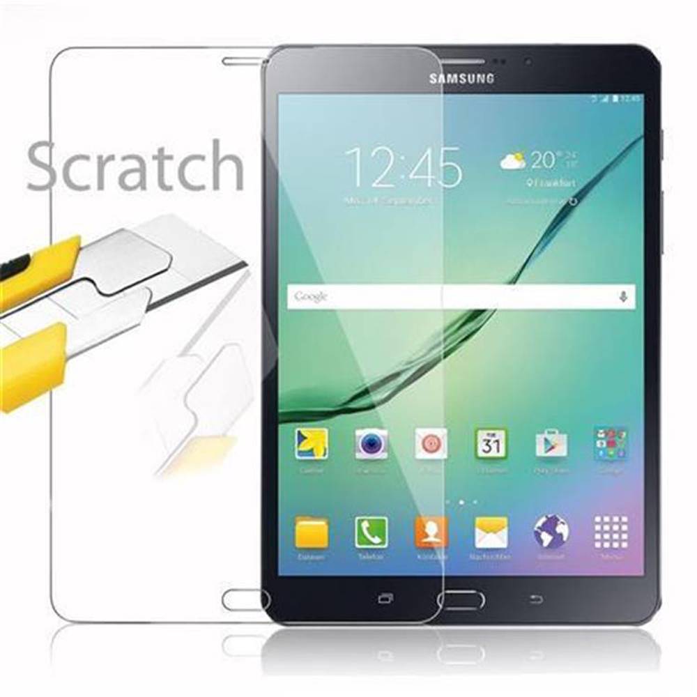 Cadorabo Panzer Folie für Samsung Galaxy Tab S2 (8 Zoll) in Transparent Schutzfolie Tablet Gehärtetes Tempered