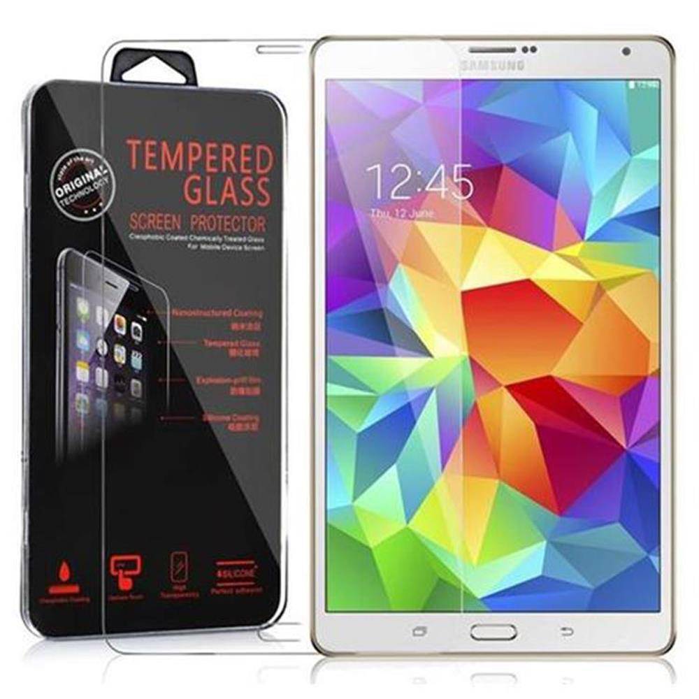 Cadorabo Panzer Folie für Samsung Galaxy Tab S (8,4 Zoll) in Transparent Schutzfolie Tablet Gehärtetes Tempered