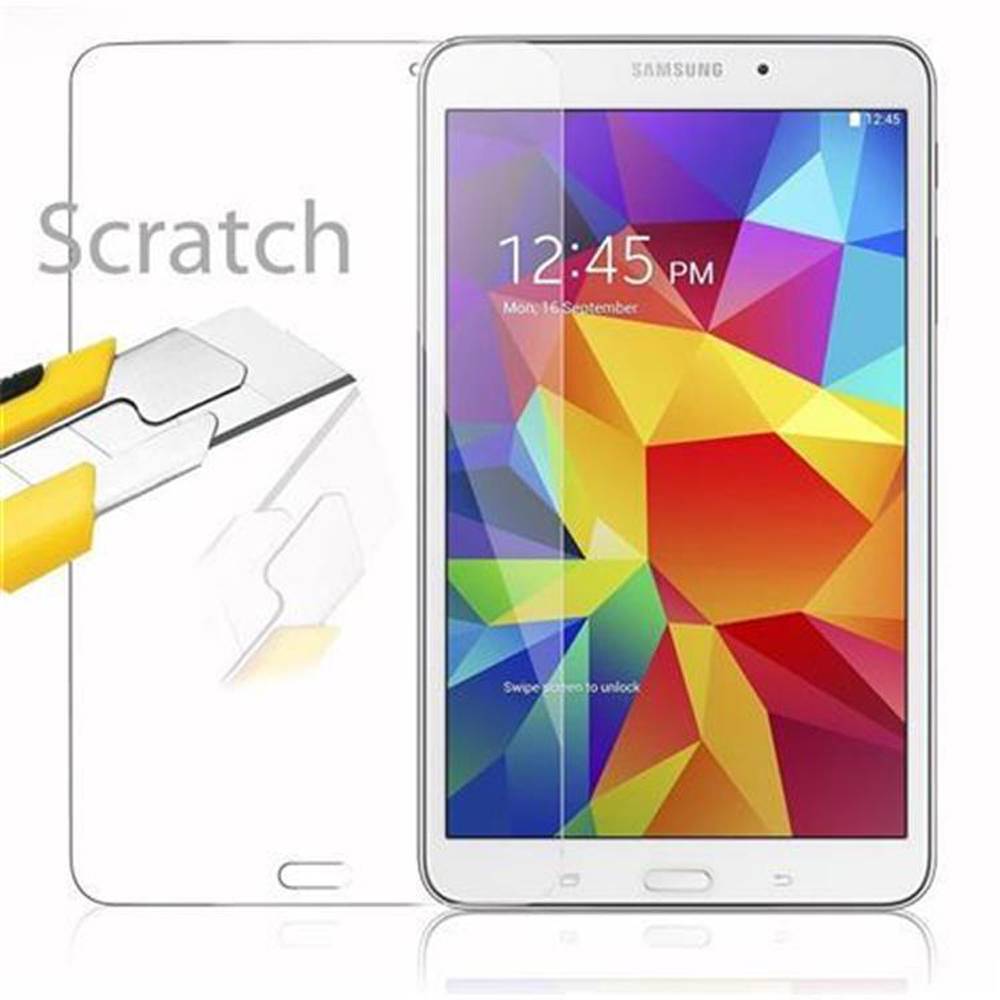 Cadorabo Panzer Folie für Samsung Galaxy Tab 4 (8 Zoll) in Transparent Schutzfolie Tablet Gehärtetes Tempered
