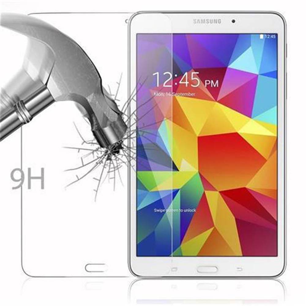Cadorabo Panzer Folie für Samsung Galaxy Tab 4 (8 Zoll) in Transparent Schutzfolie Tablet Gehärtetes Tempered