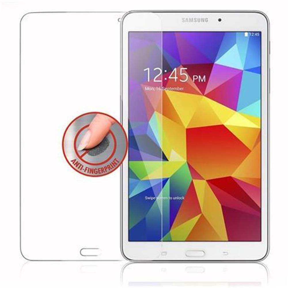 Cadorabo Panzer Folie für Samsung Galaxy Tab 4 (8 Zoll) in Transparent Schutzfolie Tablet Gehärtetes Tempered