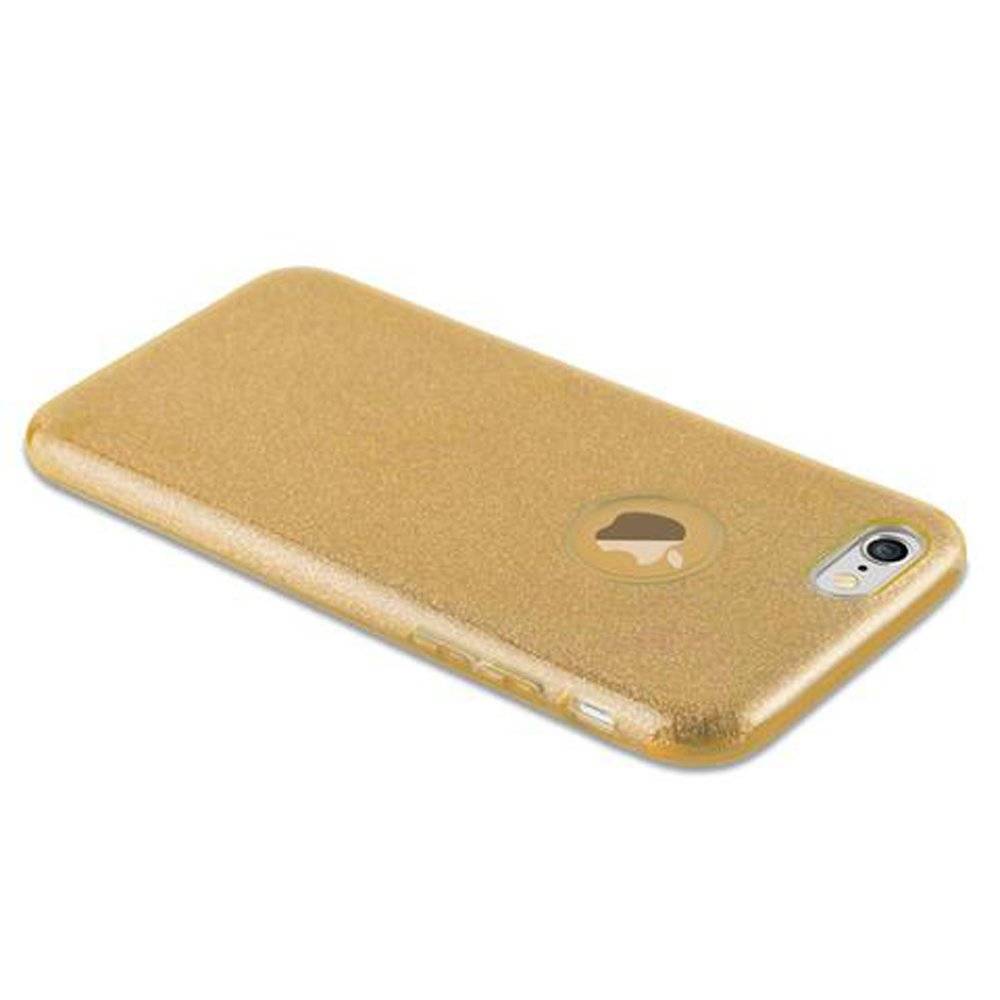 Cadorabo Hülle kompatibel mit Apple iPhone 6 / iPhone 6S - Hülle in – TPU Silikon und Hardcase Handyhülle im Glitzer Design - Hard Case TPU Sili
