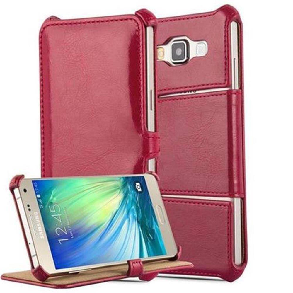Cadorabo Schutzhülle für Samsung Galaxy A3 2015 Hülle in Rot Handyhülle Etui Case Cover Tasche