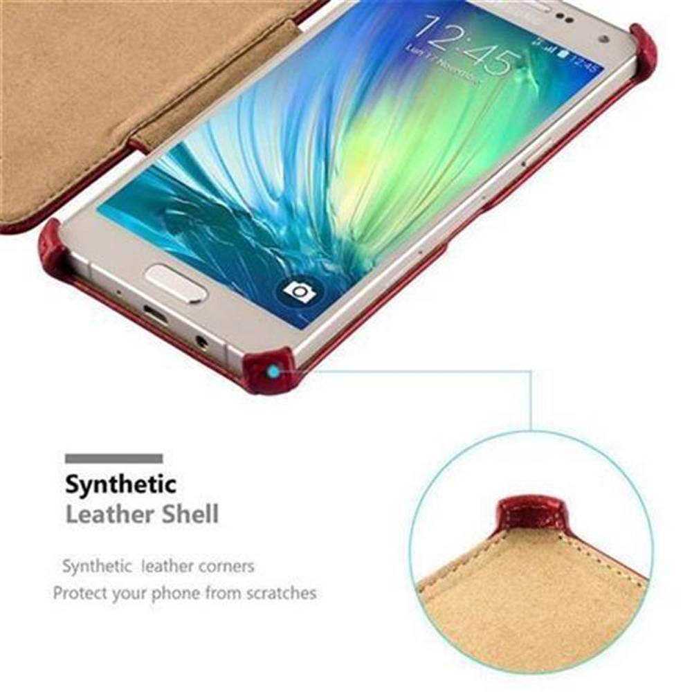 Cadorabo Schutzhülle für Samsung Galaxy A3 2015 Hülle in Rot Handyhülle Etui Case Cover Tasche