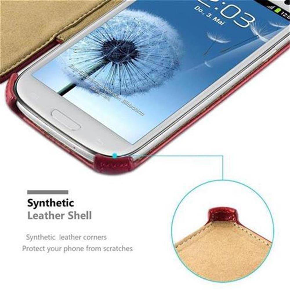 Cadorabo Schutzhülle für Samsung Galaxy S3 / S3 NEO Hülle in Rot Handyhülle Etui Case Cover Tasche