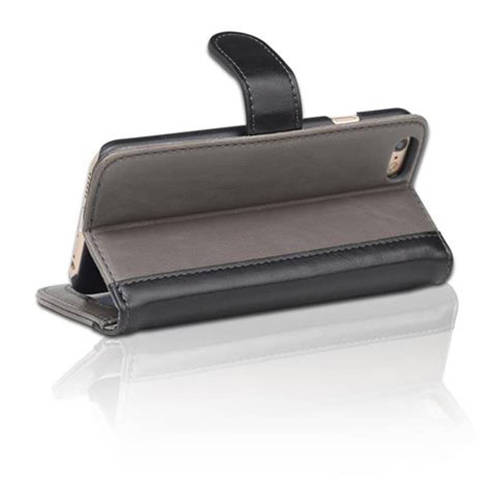 Cadorabo Hülle für Apple iPhone 6 / 6S Hülle in Grau Schutzhülle Handyhülle Standfunktion Etui Cover Case