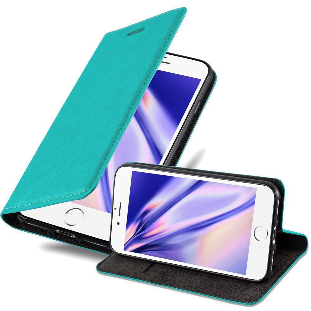 Cadorabo Hülle für Apple iPhone 7 PLUS / 7S PLUS / 8 PLUS Schutz Hülle in Türkis Handyhülle Etui Case Cover