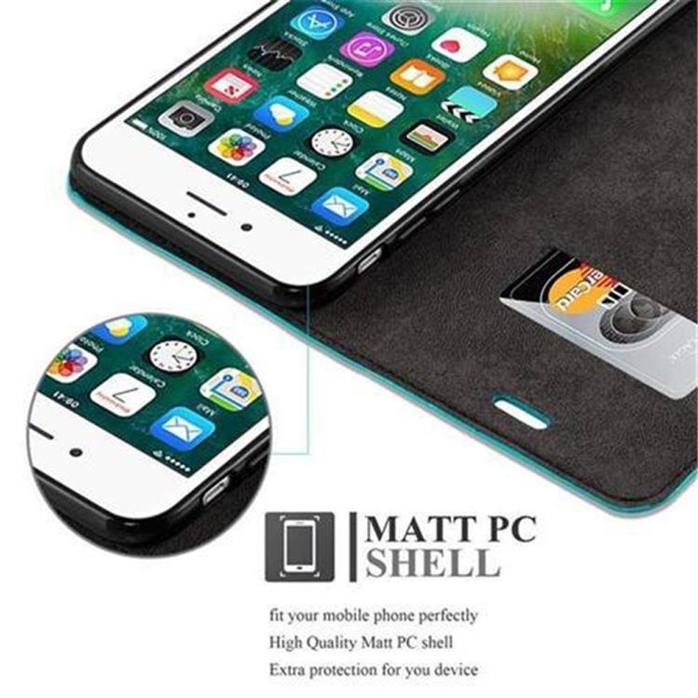 Cadorabo Hülle für Apple iPhone 7 PLUS / 7S PLUS / 8 PLUS Schutz Hülle in Türkis Handyhülle Etui Case Cover