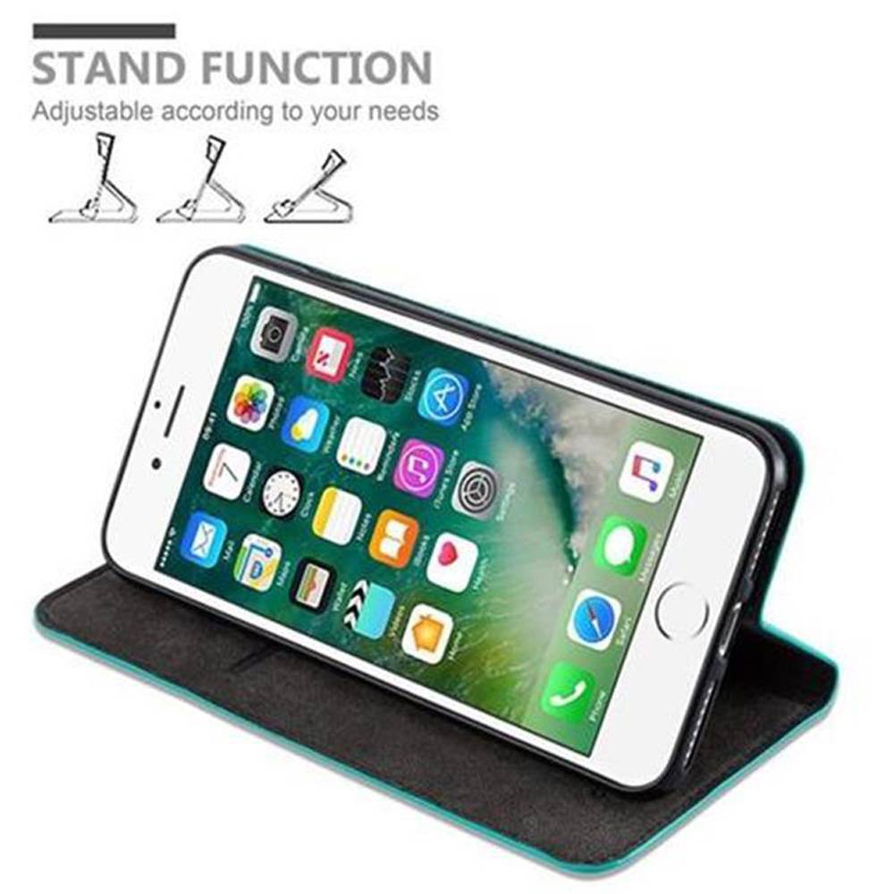Cadorabo Hülle für Apple iPhone 7 PLUS / 7S PLUS / 8 PLUS Schutz Hülle in Türkis Handyhülle Etui Case Cover
