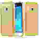 Cadorabo Hülle für Samsung Galaxy J1 2016 Schutz Hülle in Gold TPU Etui Handyhülle Hard Case Etui Glitzer Glitter