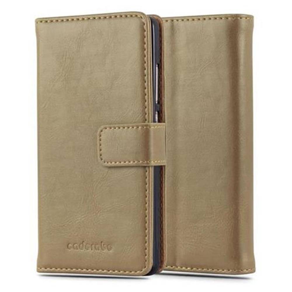 Cadorabo Hülle für Huawei P8 LITE 2015 Schutzhülle in Braun Handyhülle Book Tasche Case Etui Luxury
