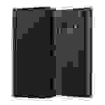 Cadorabo Hülle für Samsung Galaxy J1 2016 Schutzhülle in Schwarz Handyhülle Book Tasche Case Etui Luxury