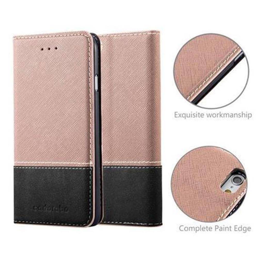 Cadorabo Hülle für Apple iPhone 6 / 6S Schutzhülle in Rosa SHandyhülle Book Case Etui Kunstleder