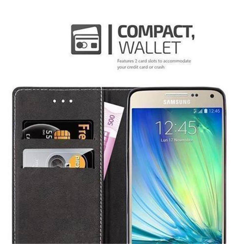 Cadorabo Hülle für Samsung Galaxy A5 2015 Schutzhülle in Rosa SHandyhülle Book Case Etui Kunstleder