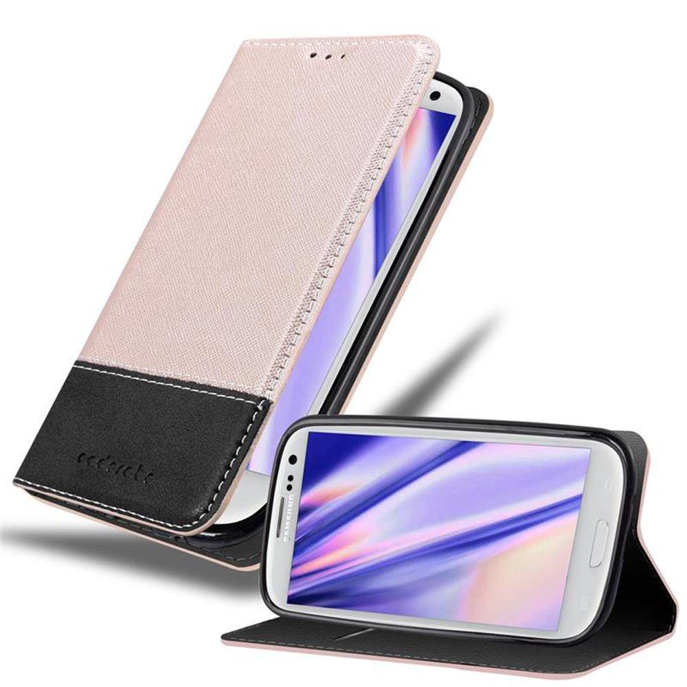 Cadorabo Hülle für Samsung Galaxy S3 / S3 NEO Schutzhülle in Rosa SHandyhülle Book Case Etui Kunstleder
