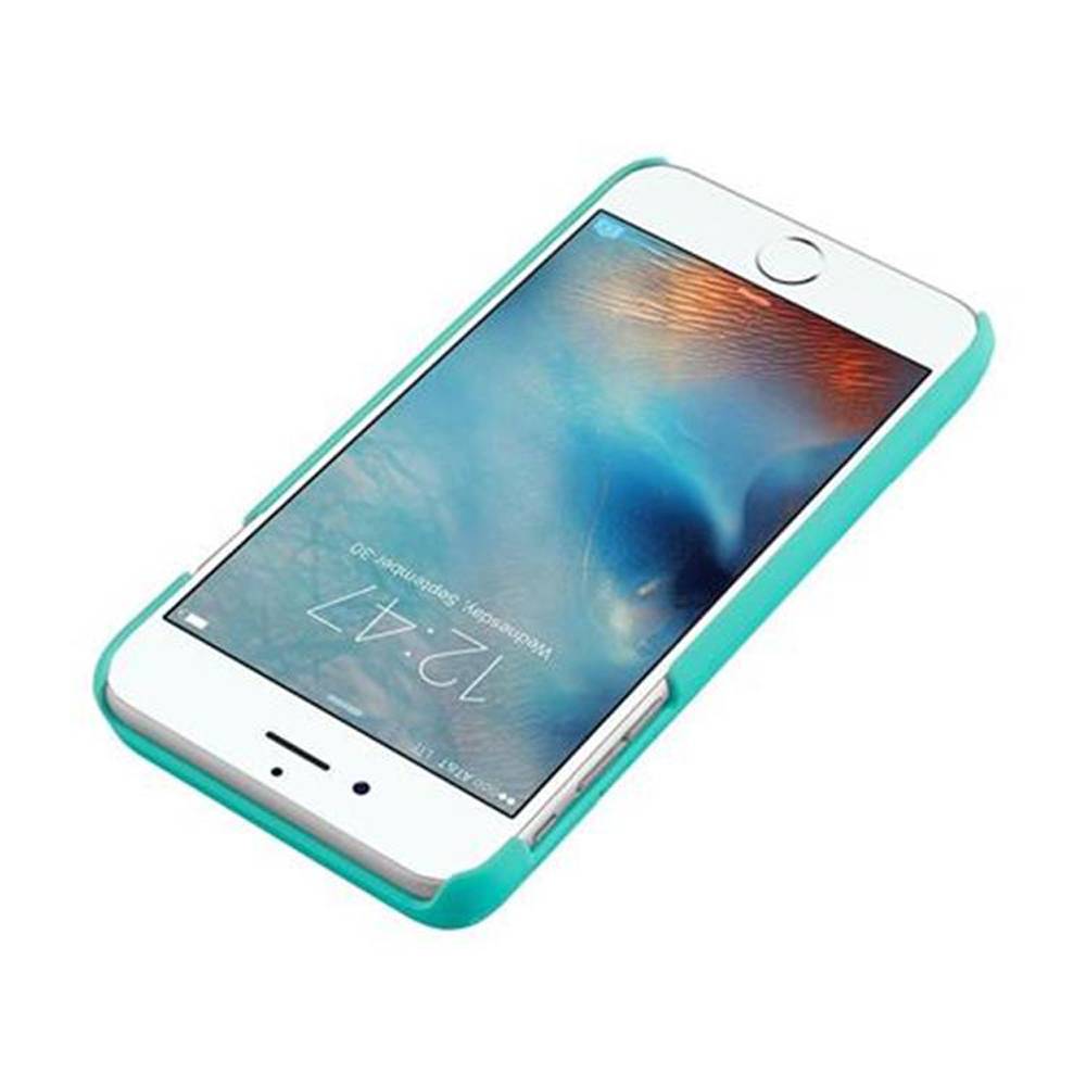 Cadorabo Hülle für Apple iPhone 7 PLUS / 7S PLUS / 8 PLUS in Türkis Hard Case Handyhülle Schutzhülle mit Spiegel