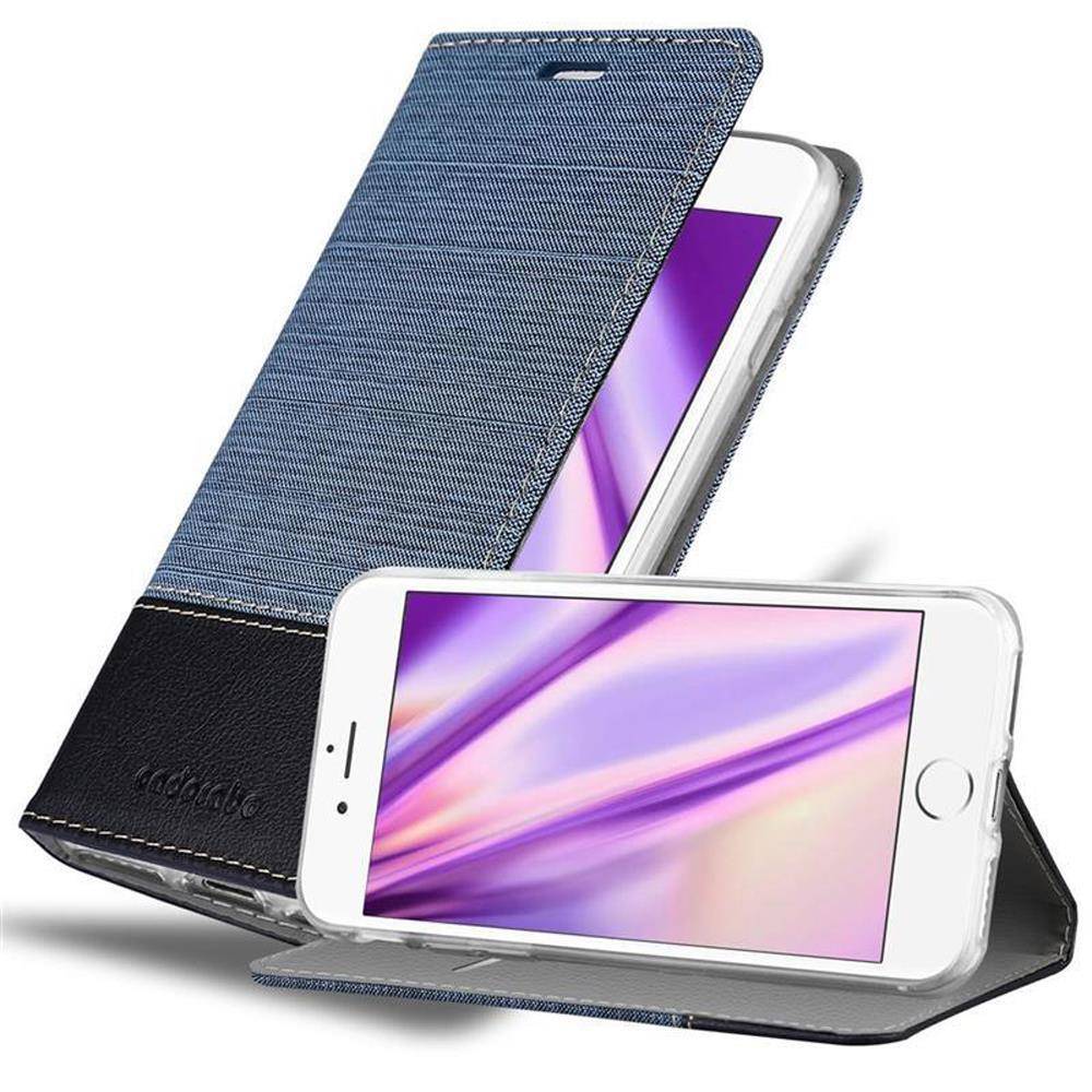 Cadorabo Hülle für Apple iPhone 6 PLUS / 6S PLUS Schutzhülle in Blau Handy Hülle Etui Book Case Cover