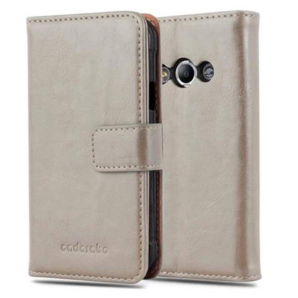 Cadorabo Hülle für Samsung Galaxy XCover 3 Schutzhülle in Braun Handyhülle Book Tasche Case Etui Luxury